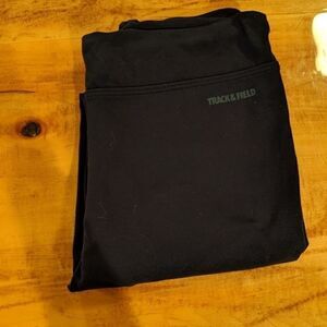 Track & Field navy legging zip back size large